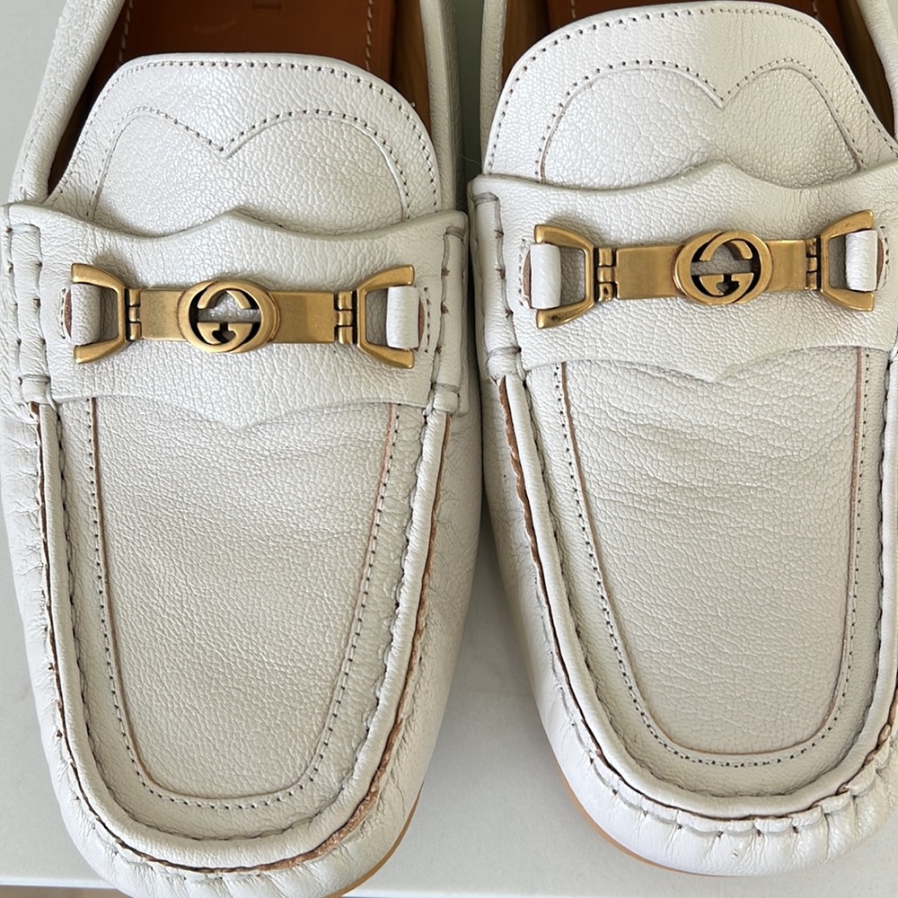 Gucci Mens driving loafer with horse-bit size 8 1/2 NWOT - Picture 7 of 8